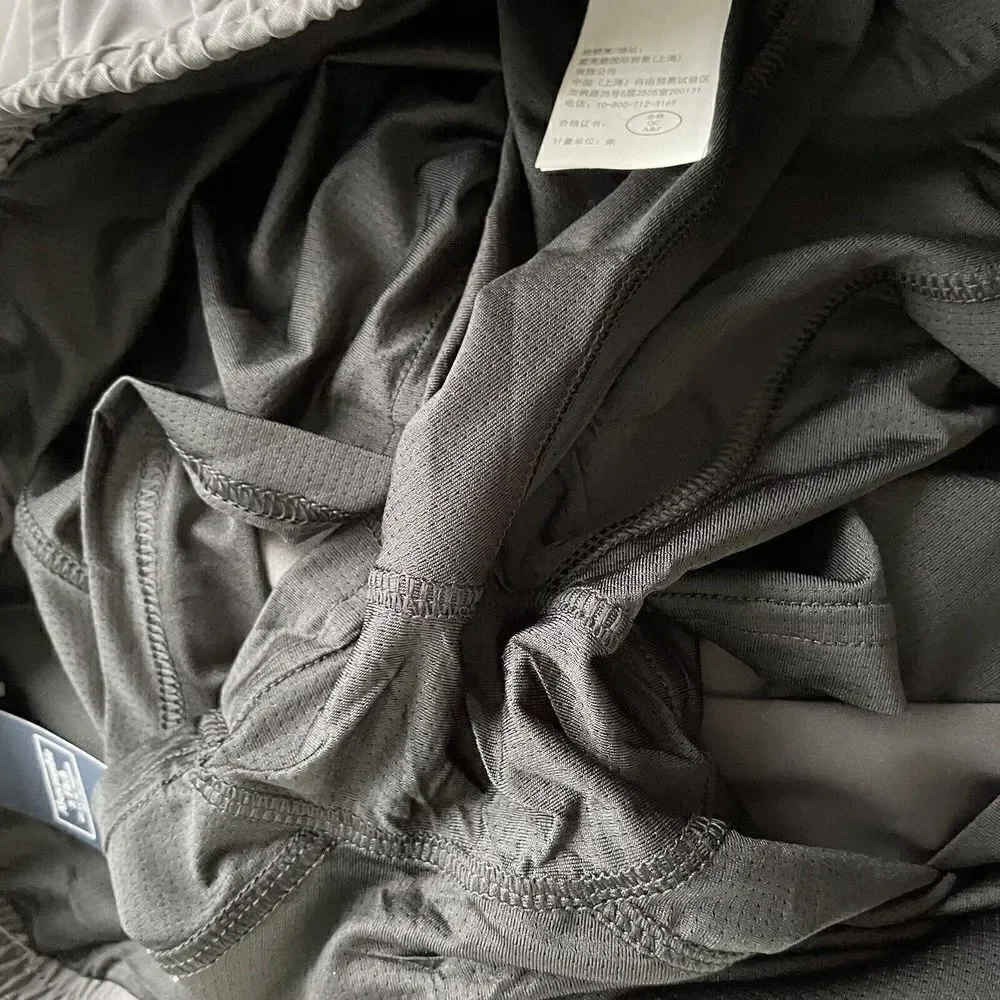 ABERCROMBIE & FITCH Mens Cabana Swim Trunks NEW Gray Lined Stretch Sz XXL 2XL
